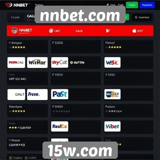Opções de pagamento disponíveis no nnbet.com